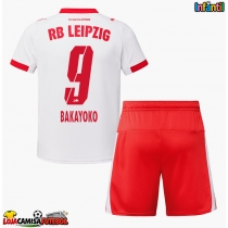 Camisa de Futebol RB Leipzig Johan Bakayoko #9 Equipamento Principal Infantil 2025-26 Manga Curta (+ Calças curtas)